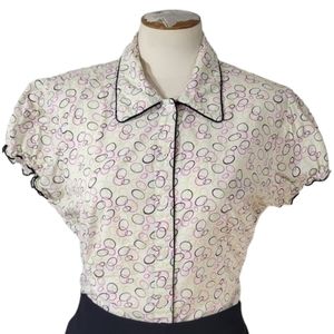 Vintage 1990's Tagents Button Down Blouse